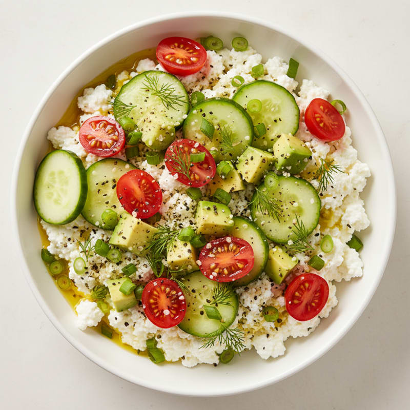Savory Herb Cottage Cheese Bowl