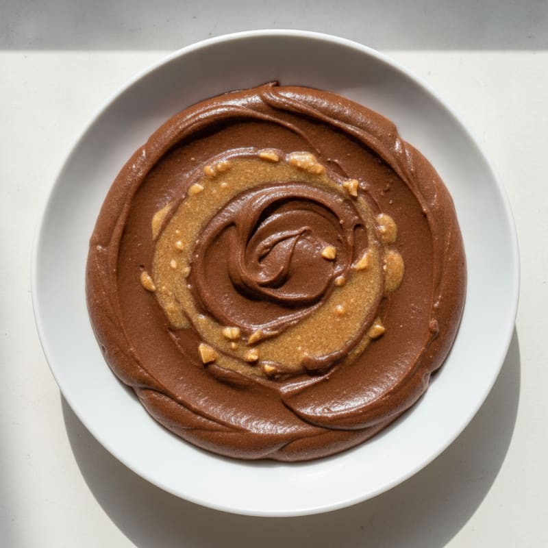 Silky Chocolate Protein Mousse with Almond Butter
