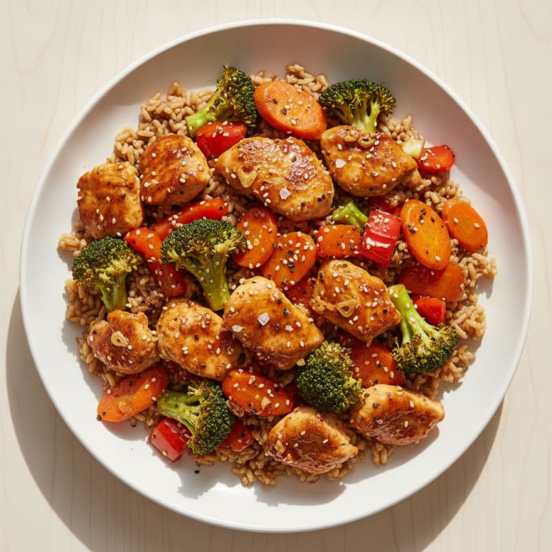 Teriyaki Chicken with Roasted Vegetables