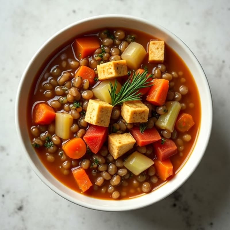 Smoky Lentil and Vegetable Stew with Herbs