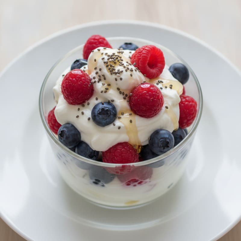 Creamy Greek Yogurt Protein Parfait with Mixed Berries