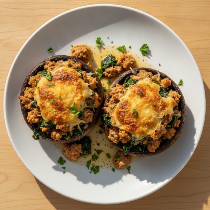Herb-Stuffed Portobello Mushrooms
