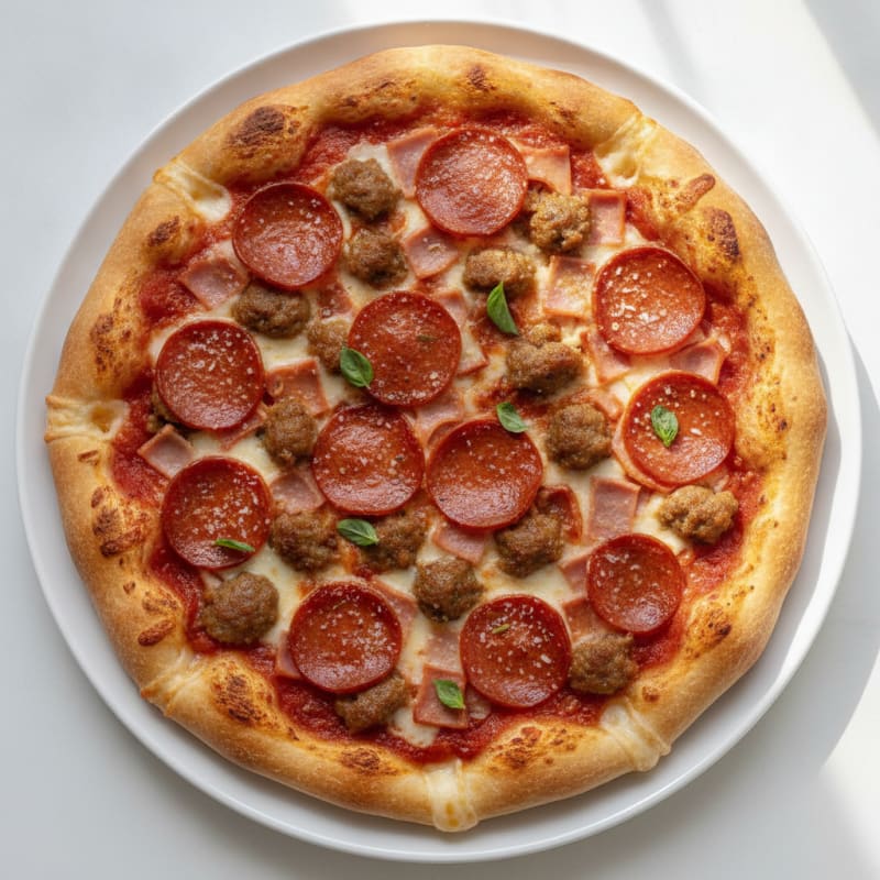Meat Lovers' Stuffed Crust Pizza