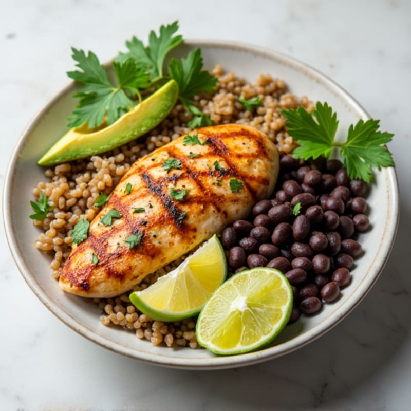 Cilantro-Lime Chicken Bowl with Black Beans
