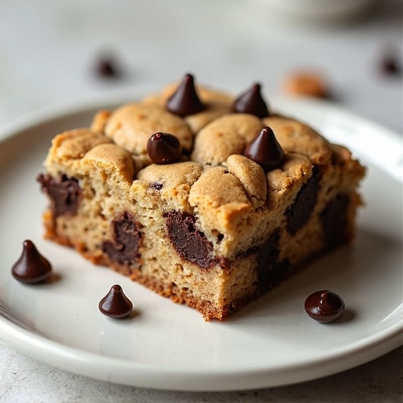 Protein-Packed Almond Flour Chocolate Chip Cookie Cake