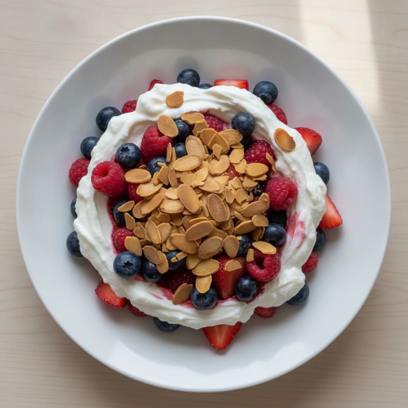 Creamy Greek Yogurt Protein Parfait with Berries