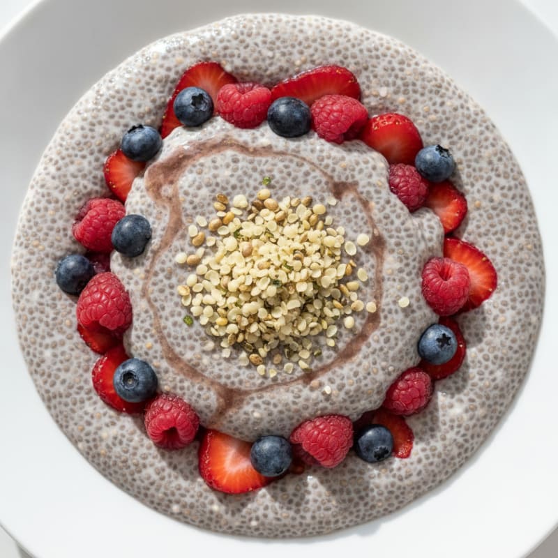 Berry Chia Seed Pudding Parfait