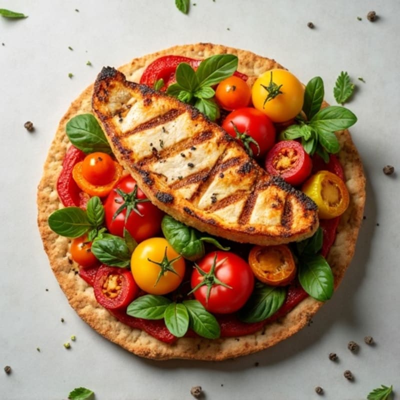 Crispy Roasted Vegetable Flatbread