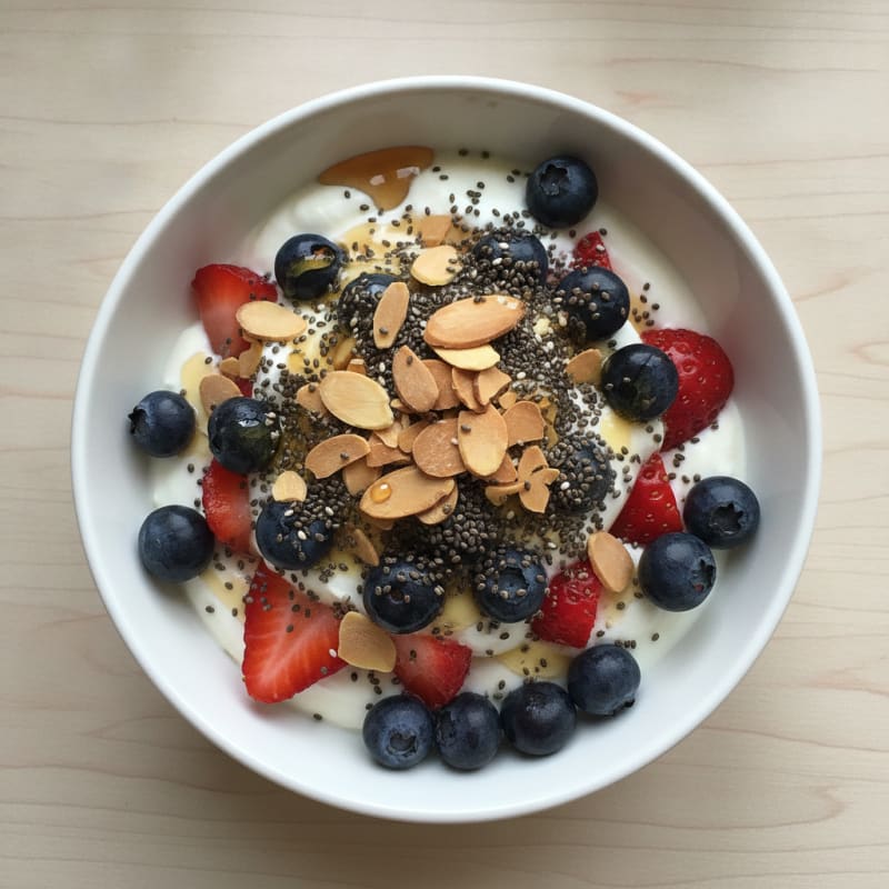 Creamy Greek Yogurt Parfait with Berries and Chia