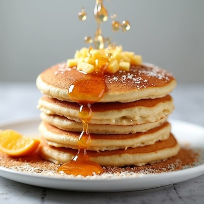 Fluffy Egg White Oatmeal Protein Pancakes