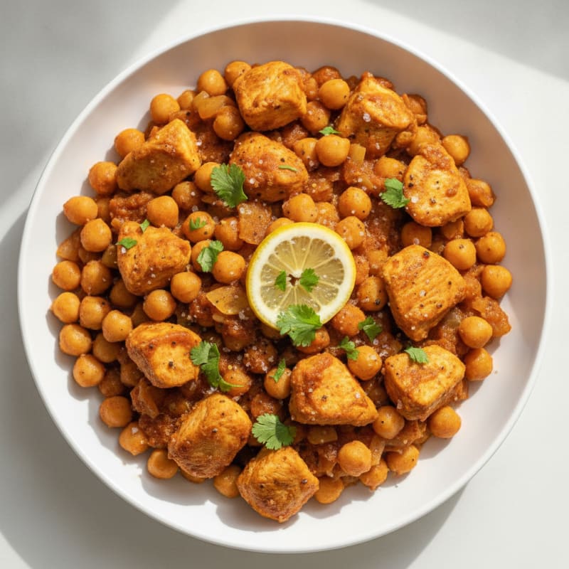 Spiced Chicken and Chickpea Chana Masala