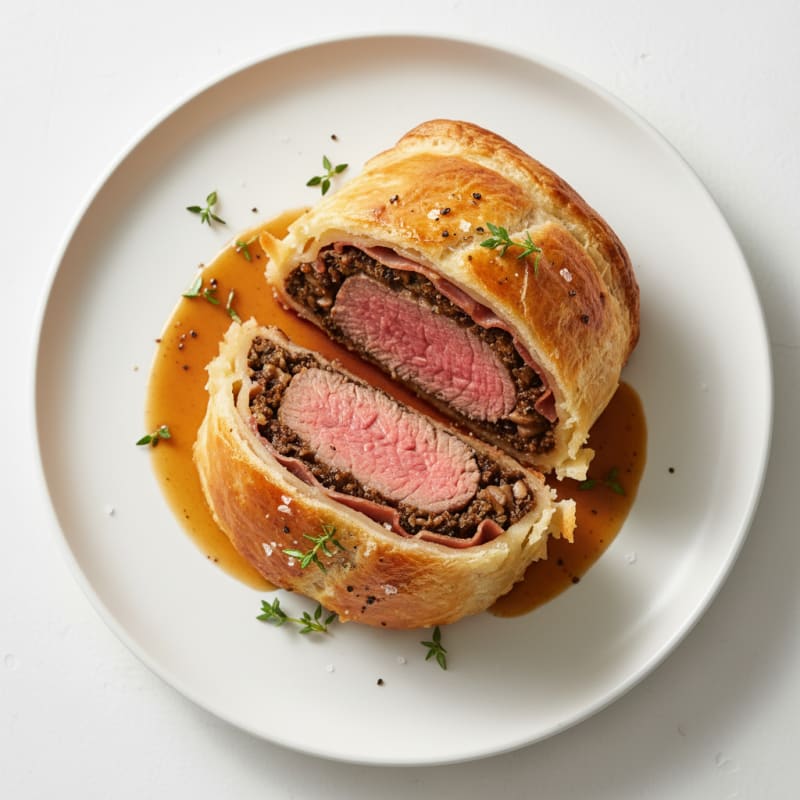 Classic Beef Wellington with Mushroom Duxelles