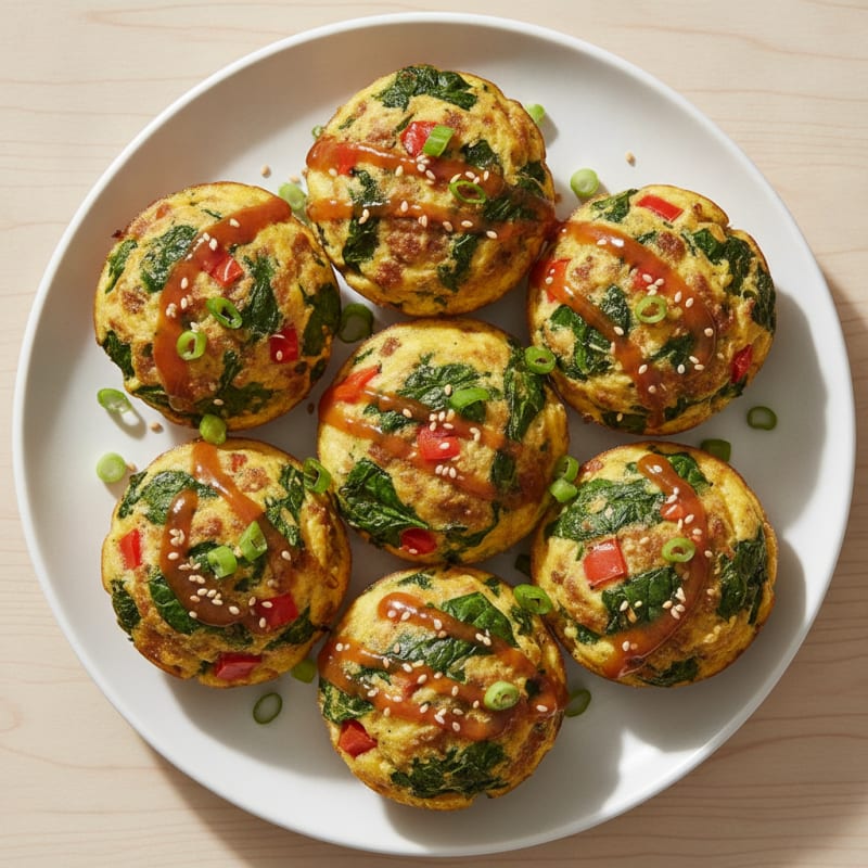 Savory Turkey Egg Bites with Spinach