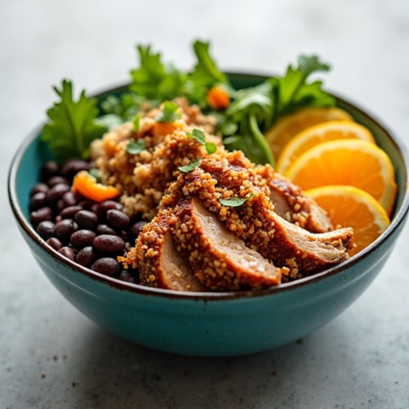 Crispy Citrus-Garlic Pulled Pork Bowl