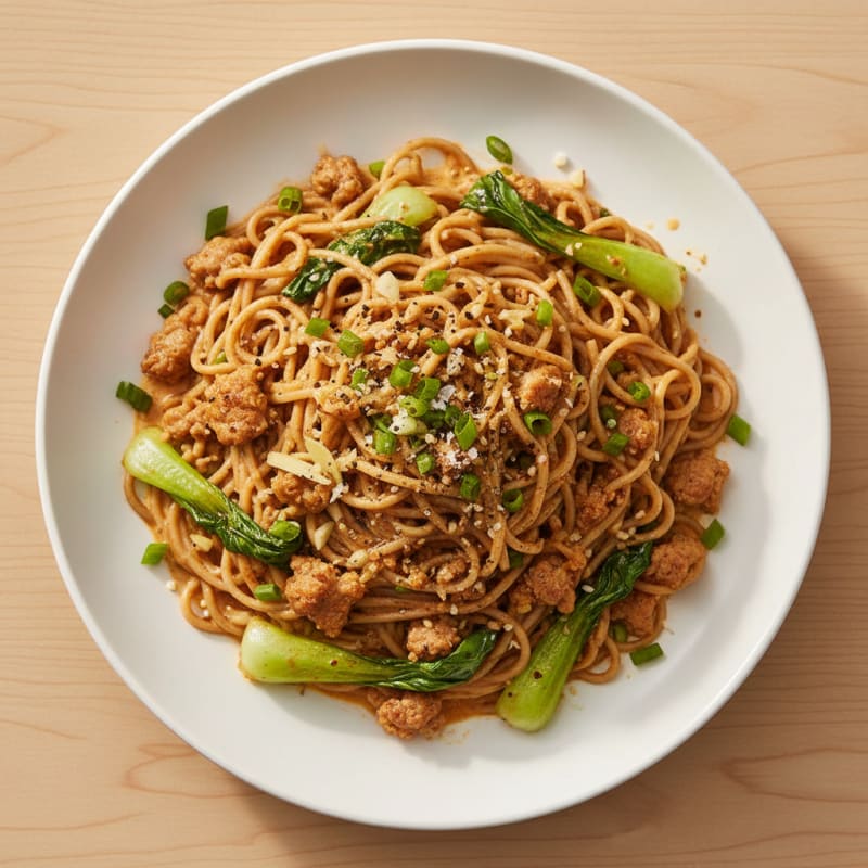 Creamy Spicy Pork Dan Dan Noodles