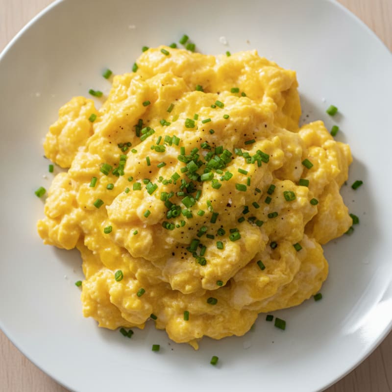 Classic Scrambled Eggs with Chives