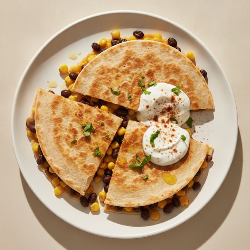 Black Bean and Corn Quesadillas
