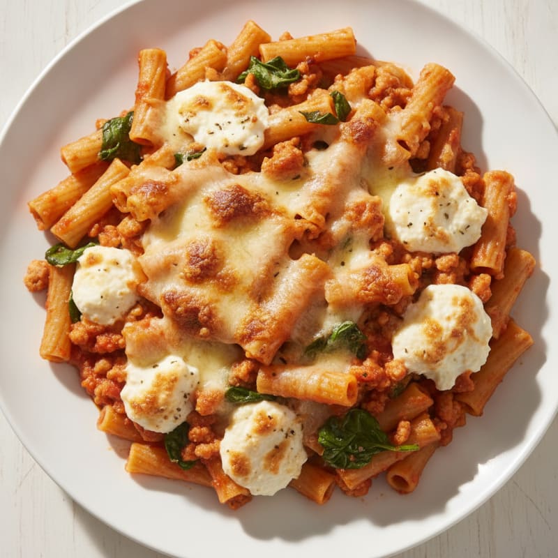 Classic Baked Ziti with Ricotta
