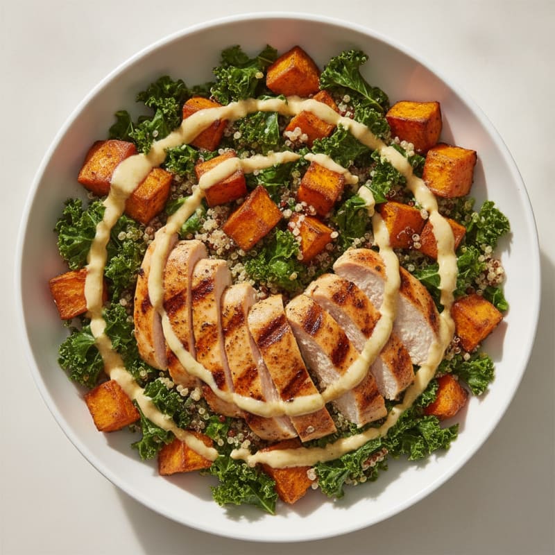 Sweet Potato & Kale Grain Bowl