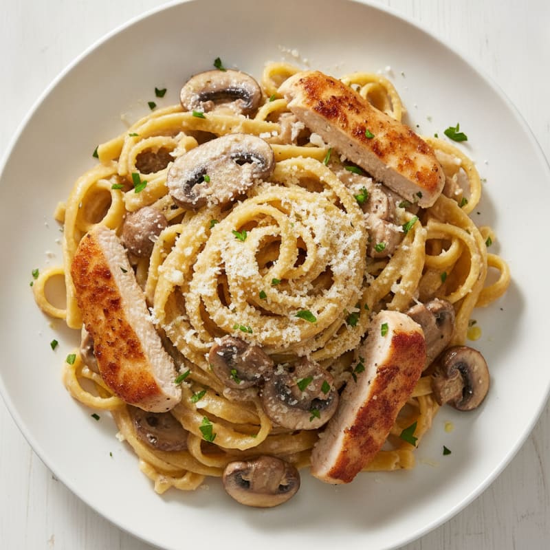 Truffle Mushroom Tagliatelle with Parmesan