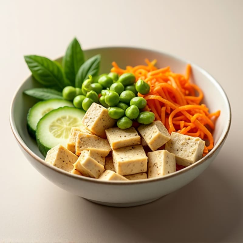 Tofu Edamame Protein Bowl