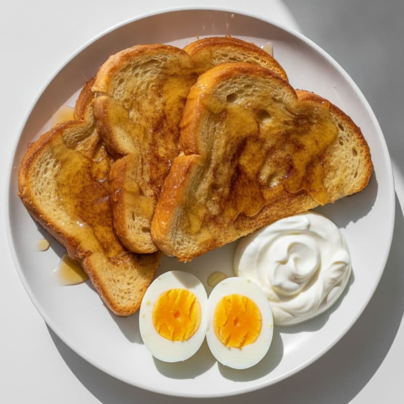 Cinnamon French Toast with Honey Drizzle