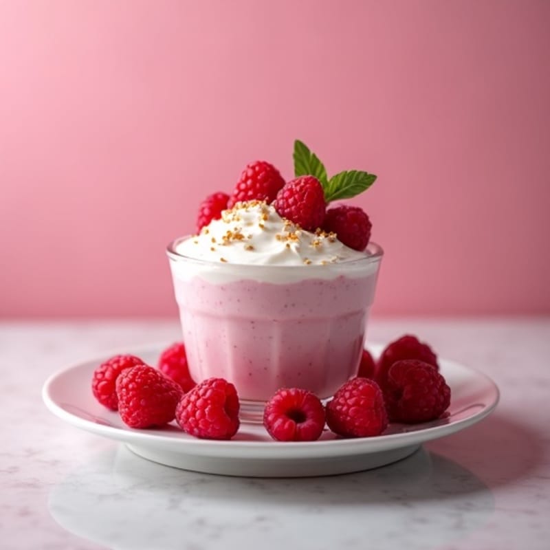 Fresh Raspberry Protein Mousse