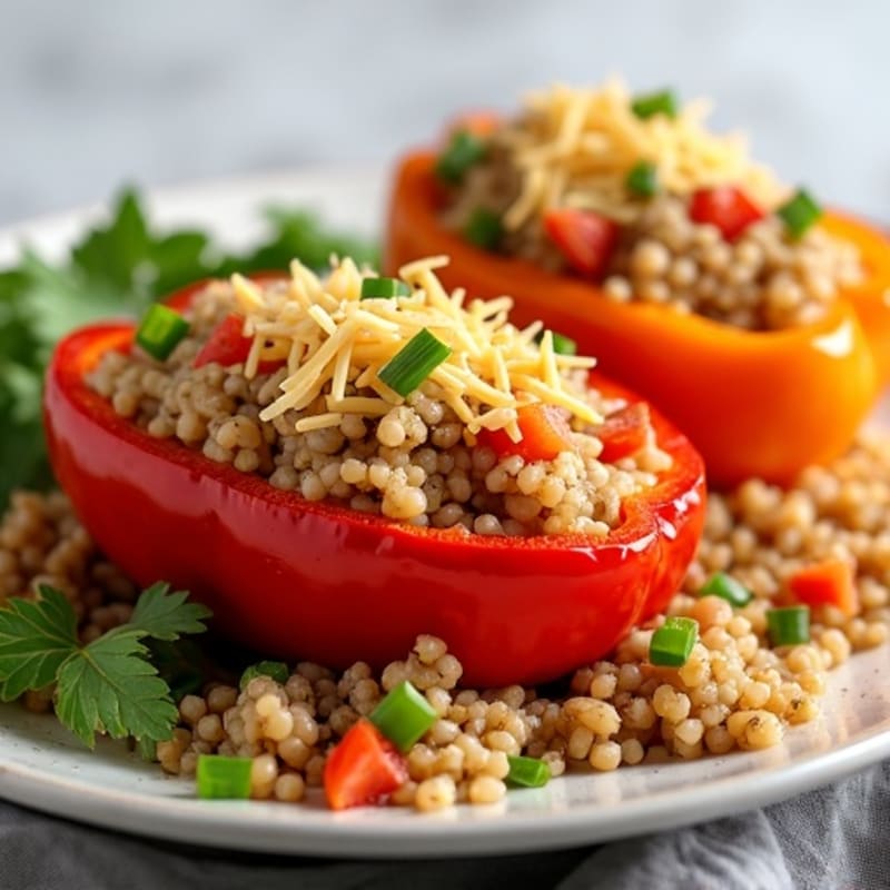 Protein-Packed Turkey Stuffed Bell Peppers