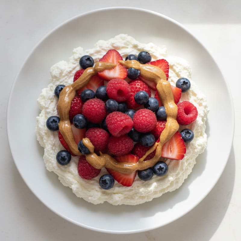 Silky Greek Yogurt Protein Mousse with Berries