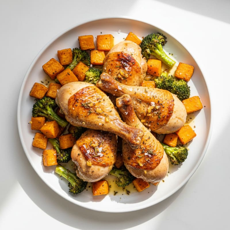 Garlic-Herb Roasted Chicken Drumsticks