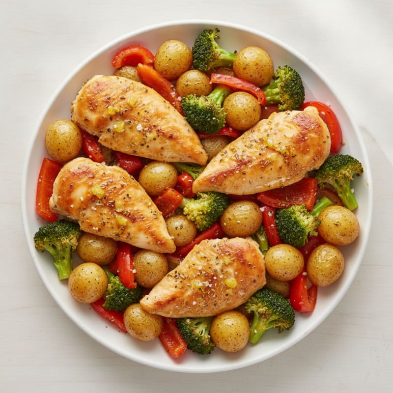 Sheet Pan Lemon Herb Chicken and Veggies