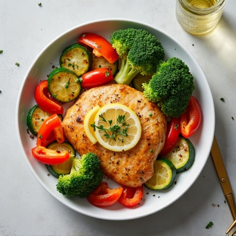 Sheet Pan Lemon-Garlic Chicken and Crispy Roasted Vegetables