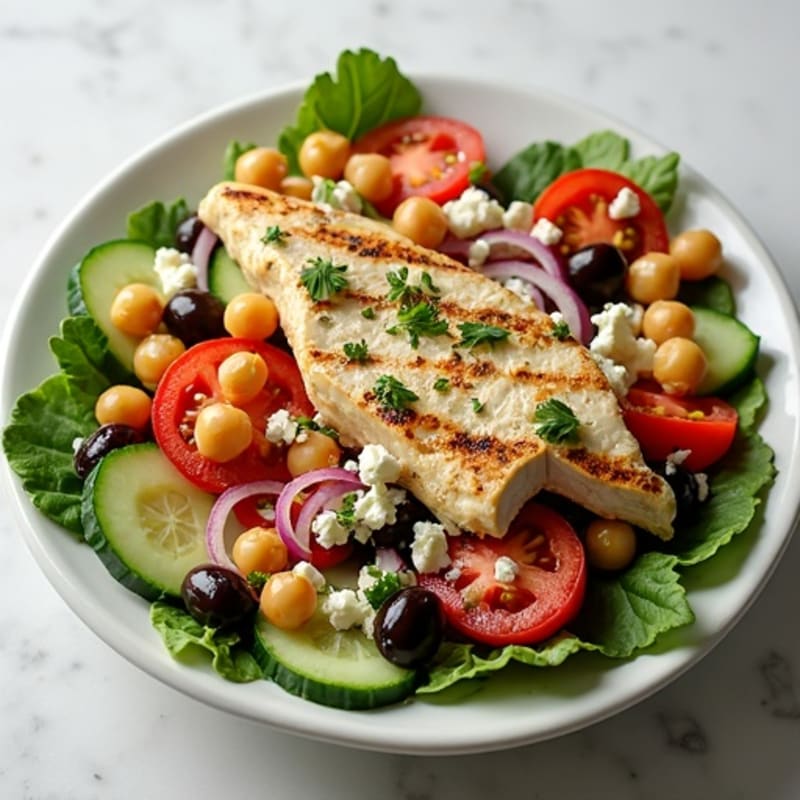 Fresh Mediterranean Chopped Salad with Herbs