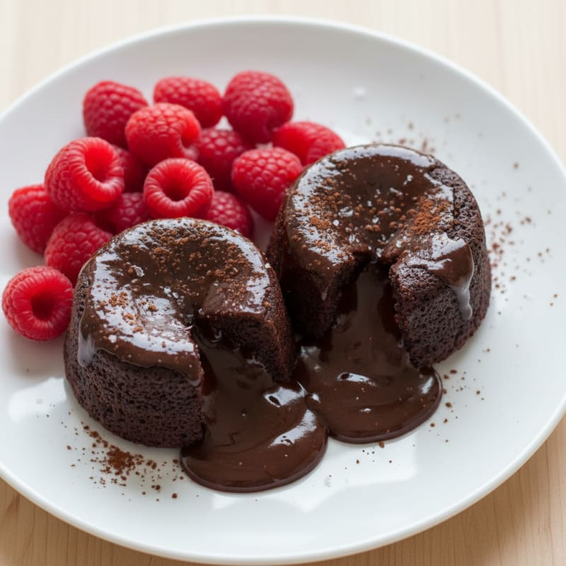 Silky Dark Chocolate Lava Cakes