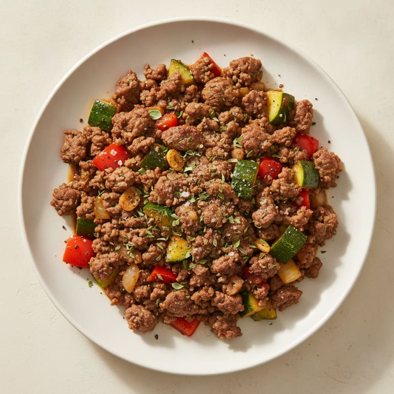Savory Beef and Vegetable Crumble