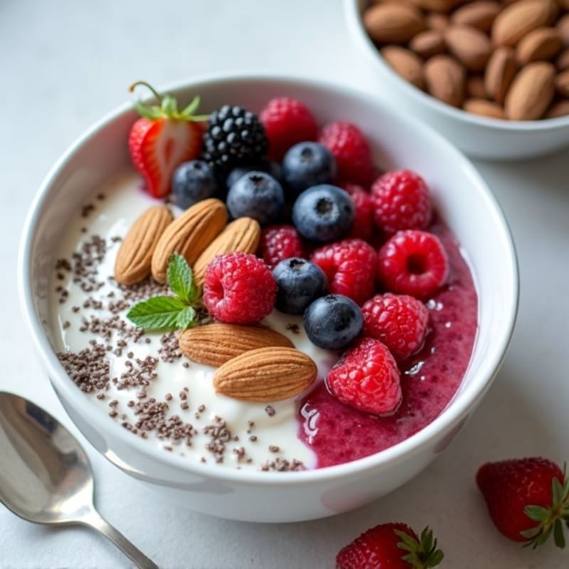 Protein-Packed Greek Yogurt Power Bowl with Mixed Berries