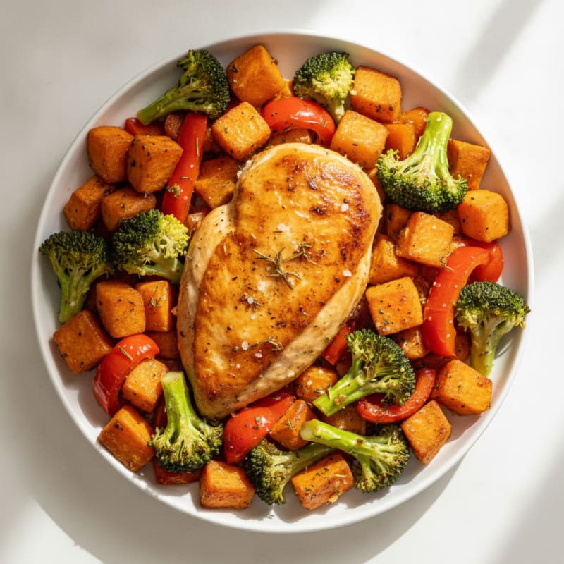 Garlic Herb Roasted Chicken with Vegetables