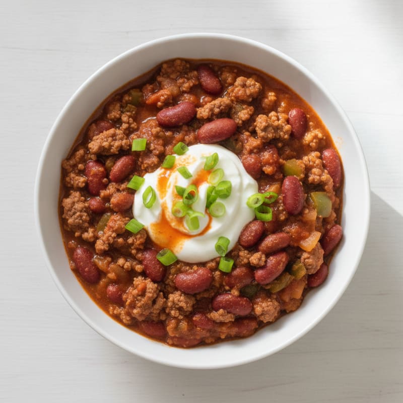 Slow Cooker Beef Chili with Kidney Beans