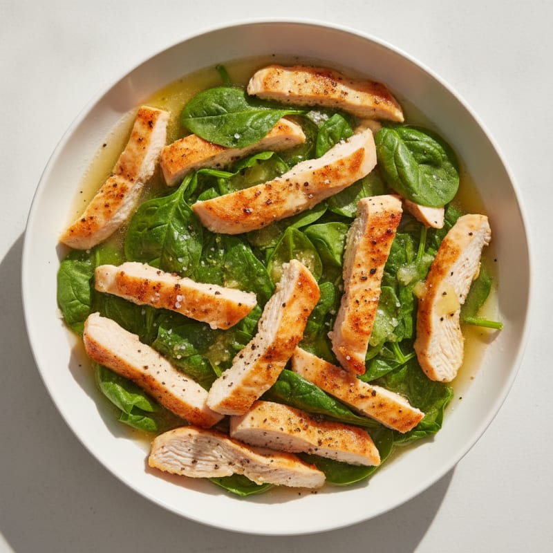 Chicken and Spinach Protein Bowl