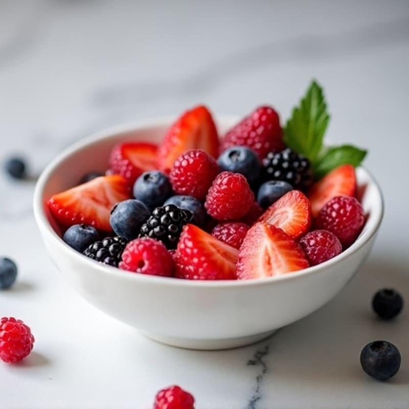 Greek Yogurt Protein Bowl with Mixed Berries