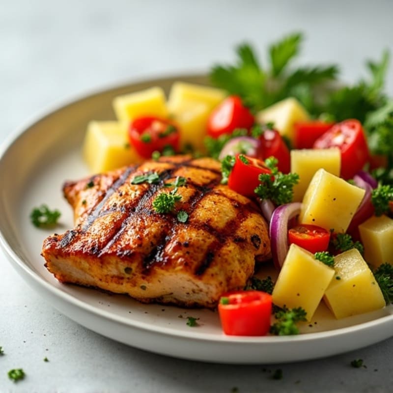 Spicy Jerk Chicken with Pineapple Salsa