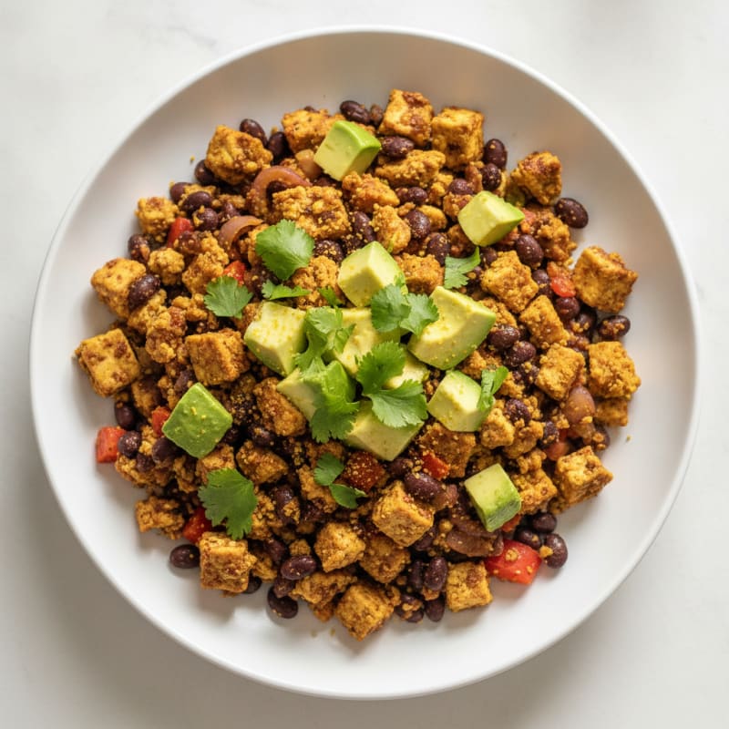 Southwestern Tofu Scramble with Avocado