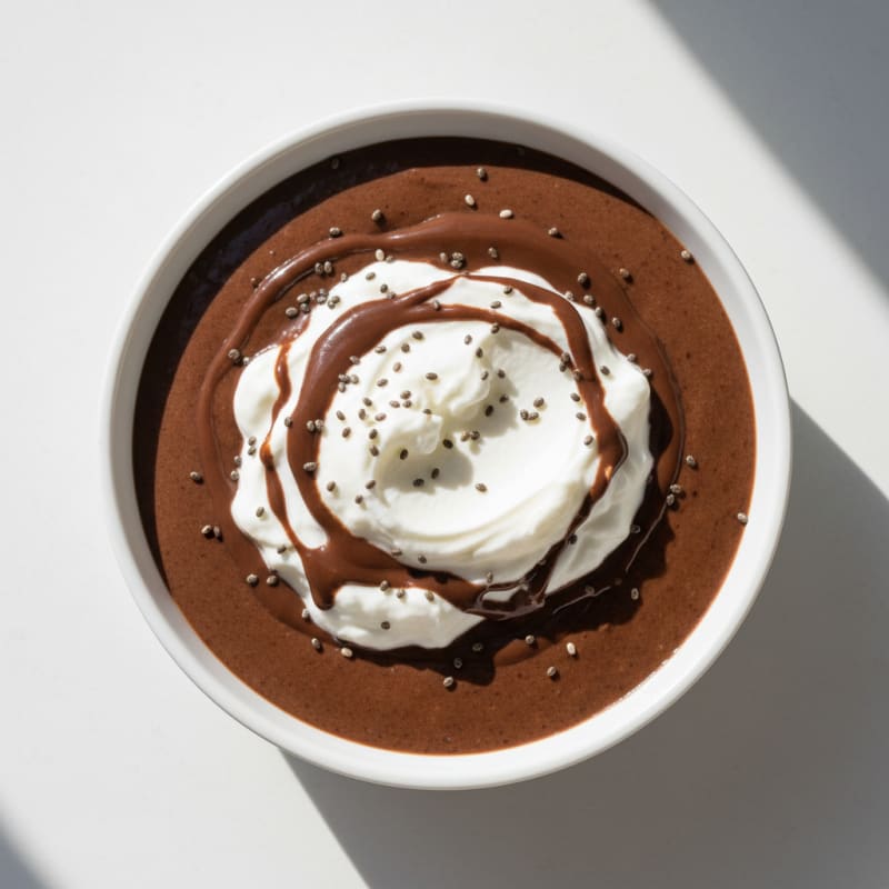 Silky Chocolate Protein Pudding with Greek Yogurt