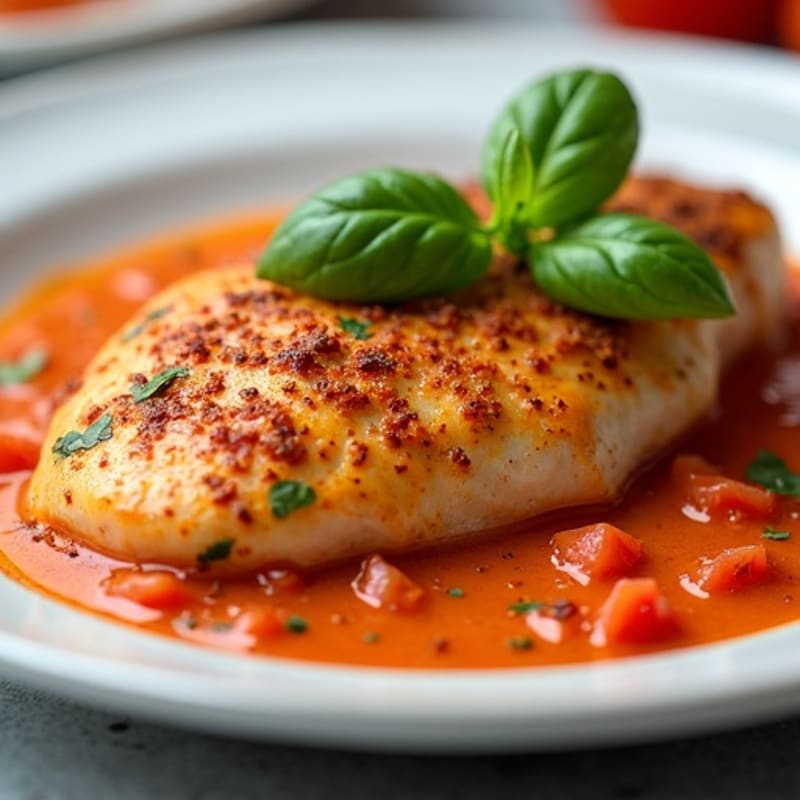 Healthy Spiced Chicken with Creamy Tomato Sauce