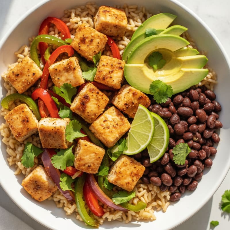 Chicken Taco Rice Bowl