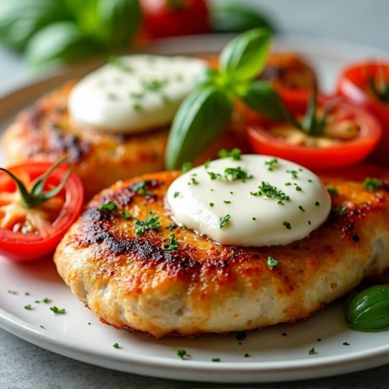 Pan-Seared Chicken with Fresh Tomato, Basil, and Melty Mozzarella