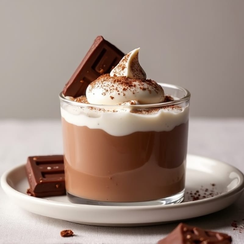 Silky Chocolate Protein Pudding with Greek Yogurt