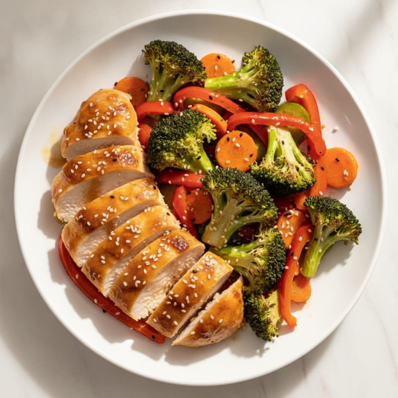 Teriyaki Chicken with Roasted Vegetables