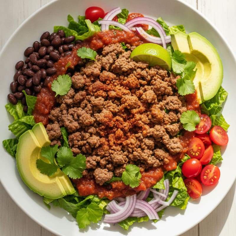 Ground Beef Taco Salad Bowl
