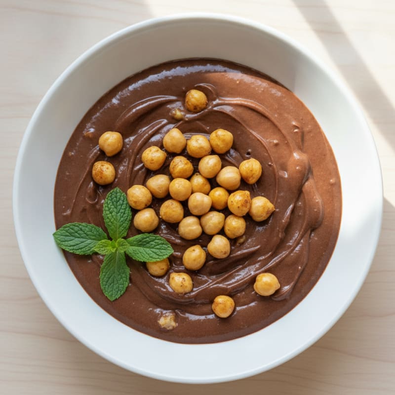 Silky Chocolate Protein Pudding with Chickpeas